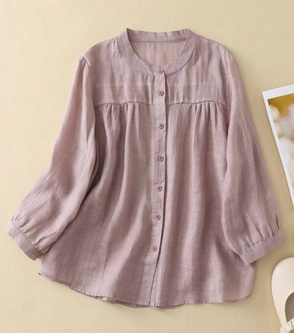 Pure Cotton Women's Full Sleeves Daily Wear Shirt Top